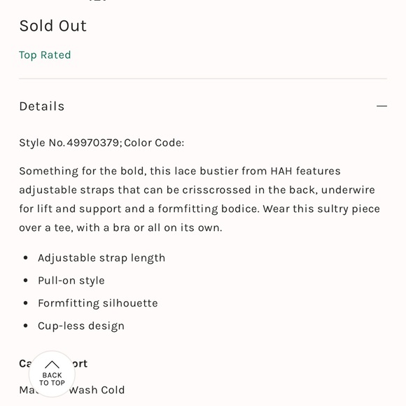 Bust a Move Bustier by Hah nwt - Picture 3 of 6